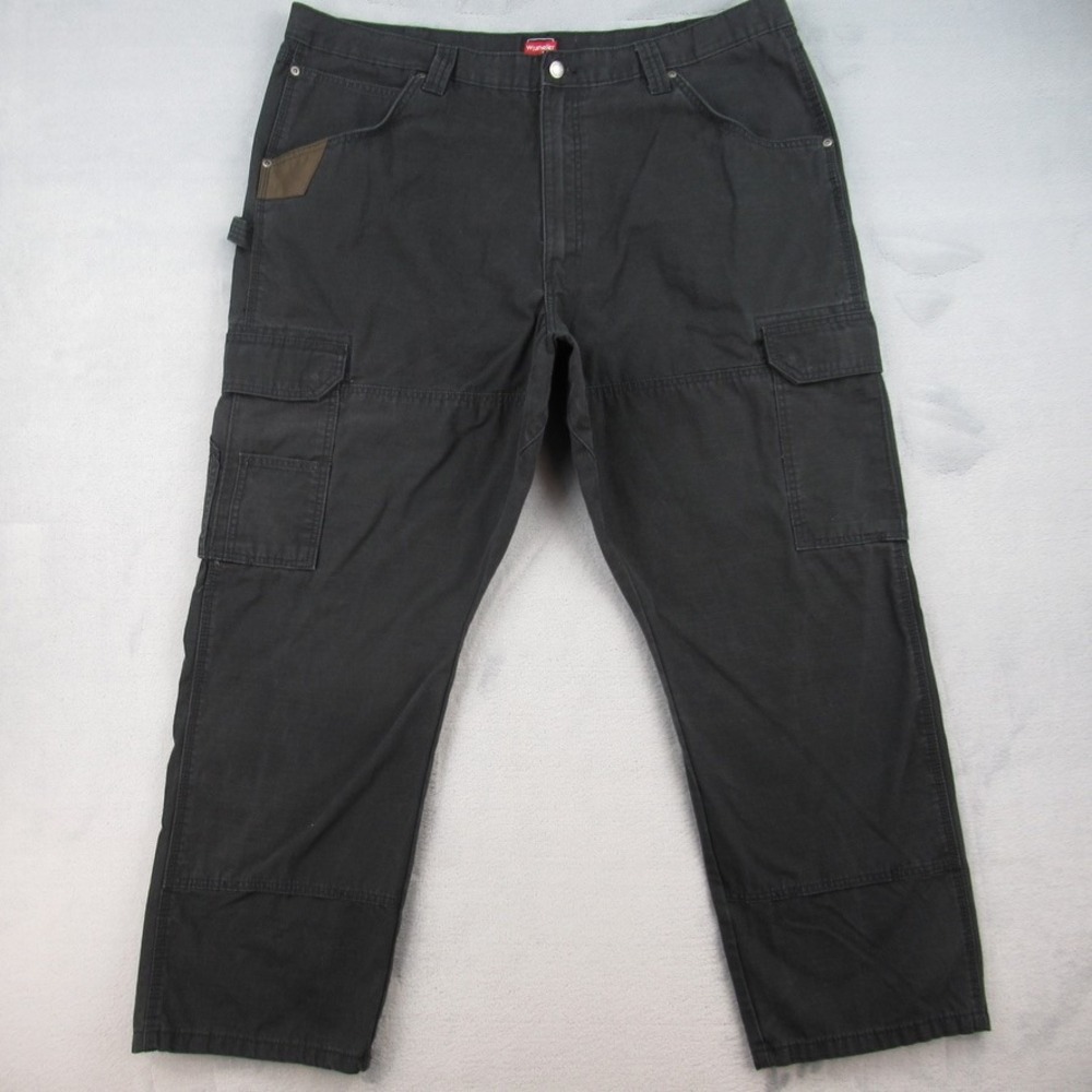 Wrangler Workwear Mens Black Ripstop Cargo Pants 10WMWR1BL 42x30